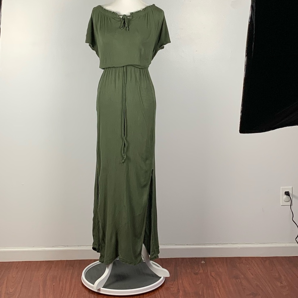 Level Eight Olive Green Maxi Dress